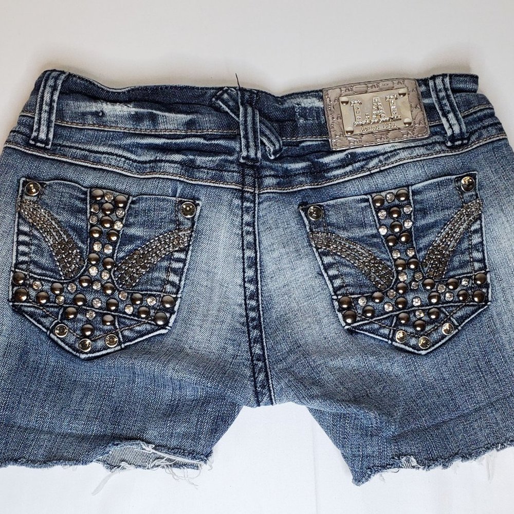 LA Idol USA Cut Off Jean Shorts Women's Size3